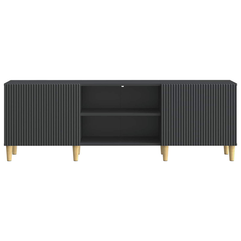 Unfinished TV Stand, 50cm H x 150cm L x 31cm W, Black