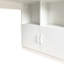 Bureau en L pour chambre à coucher - blanc, 21 pièces, plusieurs moniteurs, rangement pour ordinateur, tablette de bureau à domicile, classeur