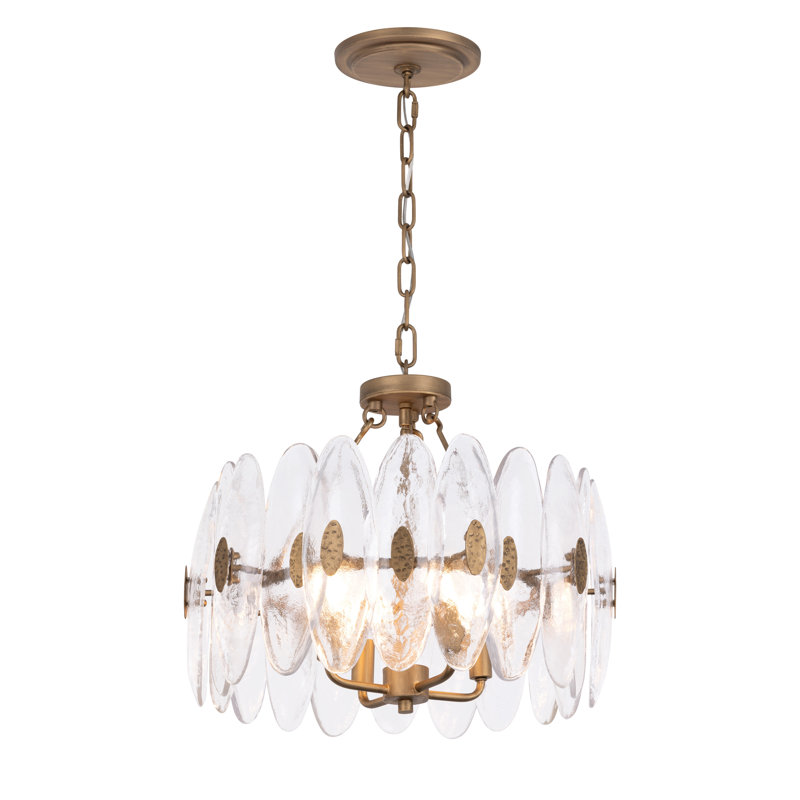 Plafonnier semi-encastré convertible 4 lumières Aurora