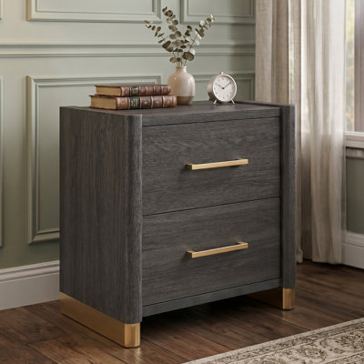 Catalan Nightstand Charcoal Gray