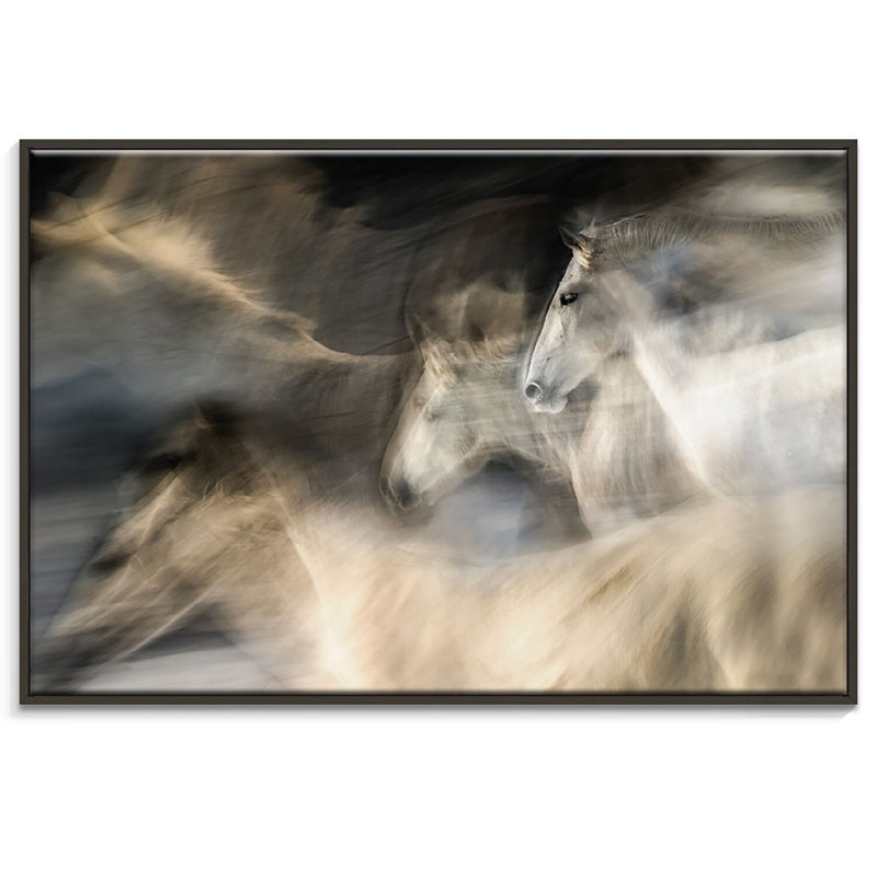 Print on Canvas, 102cm H x 152cm W, Black Floater Frame
