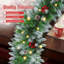 Christmas garland,christmas garland with lights Decorated Snow Tipped Artificial Green Xmas Garland with Pinecones and Red Berries for Home Stairs Fireplace Front, Christmas Decorations 9 Ft