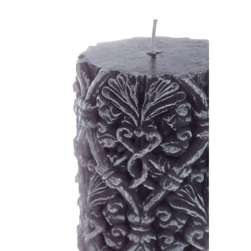 Unscented Pillar Candle, Rosa