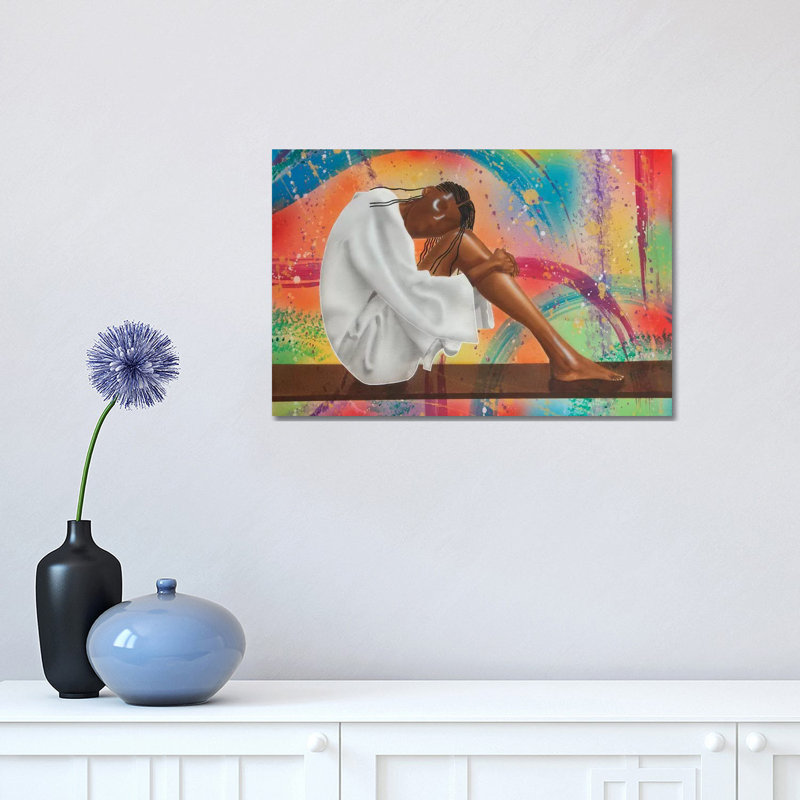 The Thinker by Fred Odle - Wrapped Canvas Print, 30.48 cm H x 45.72 cm W