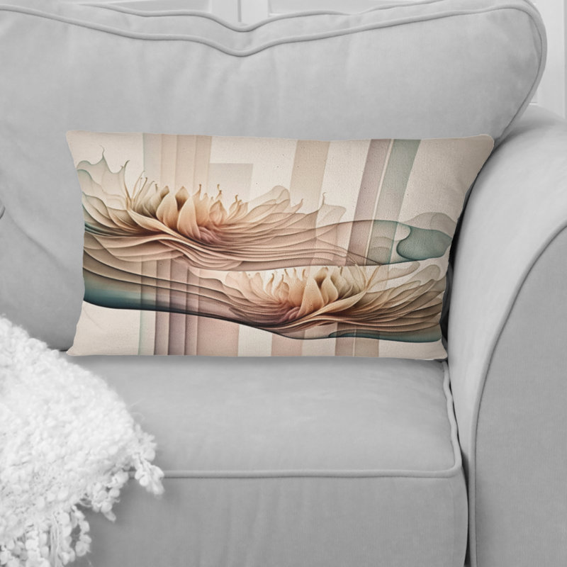 Coussin décoratif «Dahlia» avec imprimé de fleurs Dahlia