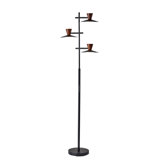 Adele 67'' Black LED Tree Floor Lamp