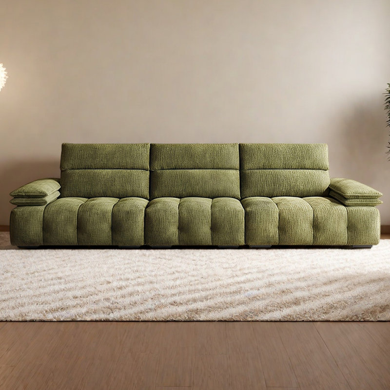 Canapé français simple et rétro, H 38,18 po x l 110,23 po x P 43,3 po, 3