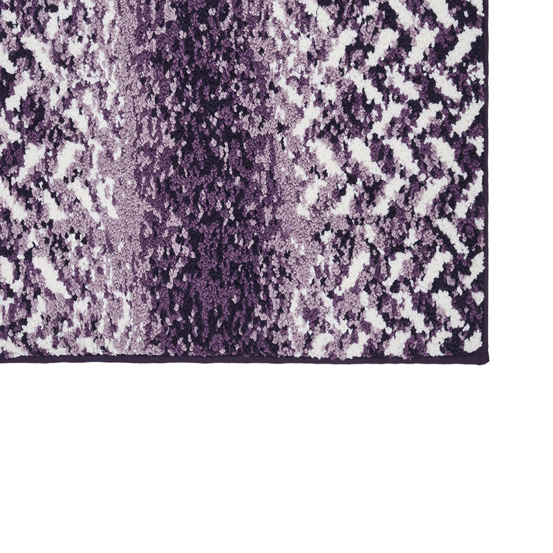 Tapis pour salle de bain Makayley, Mauve, Ensemble de 3 pièces (17 po x 24 po | 21 po x 34 