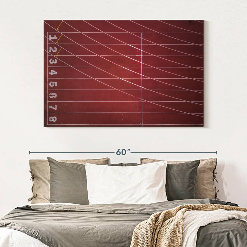 Sireci Empty Track And Field, 34" H x 51" W