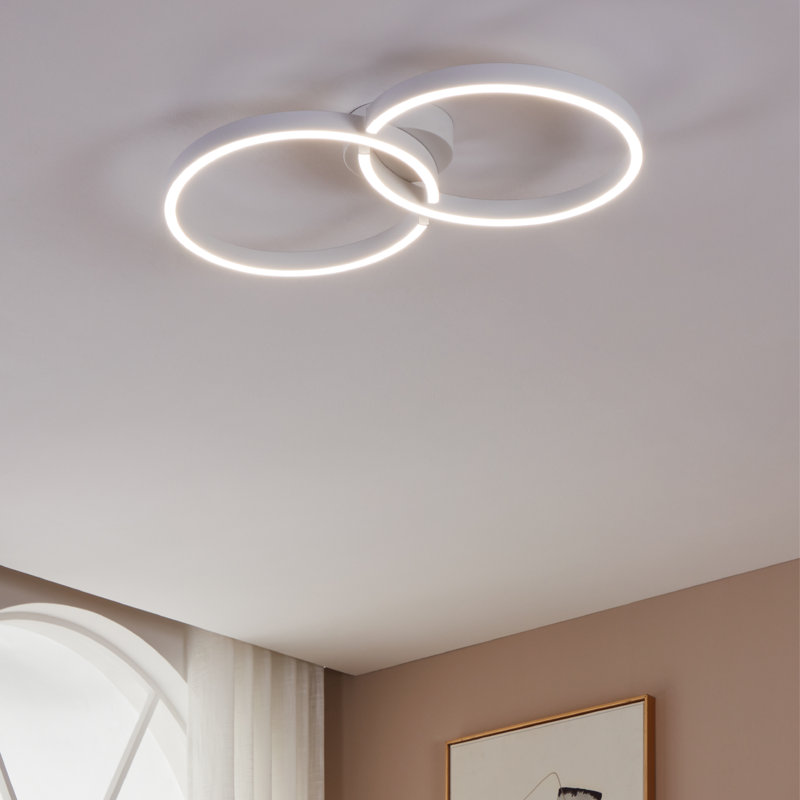 Denean LED Flush Mount, Gray