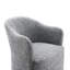 Chaise de salle à manger rembourrée avec roulettes Havel-1569808716