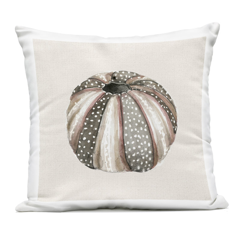 Coussin d'extérieur imprimé pois pointillés neutre, design par Lanie Loreth
