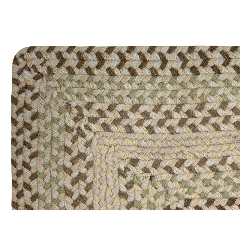 Monnie Wool Striped Indoor Rug, 27" x 48" Oval