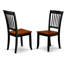 L'ensemble de cuisine 6 pièces contient une table de salle à manger rectangulaire avec feuille papillon et 4 chaises de salle à manger avec banc, noir et cerise-851301825-926244761