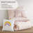 5PCS Full/Queen Cotton Jacquard Pom Pom Comforter Set