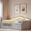 Upholstered Daybed With Led And 2 Drawers-117353046-117353048
