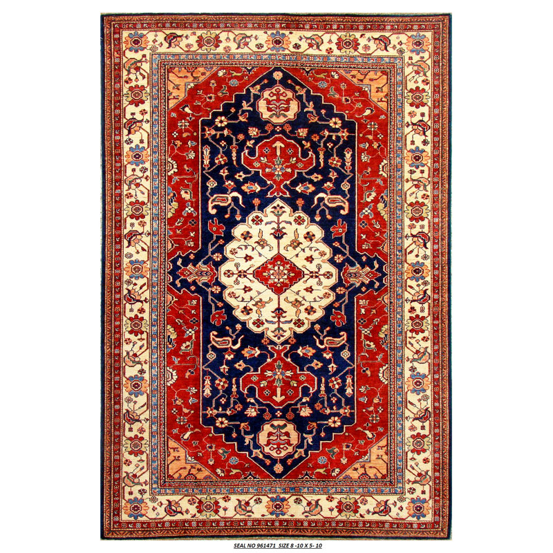 Kazak Hand Woven Wool Area Rug