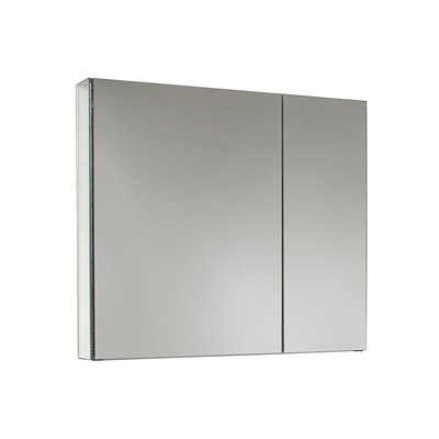 Crediton Surface Mount or Recessed Frameless 2 Doors Medicine Cabinet with Adjustable Shelves