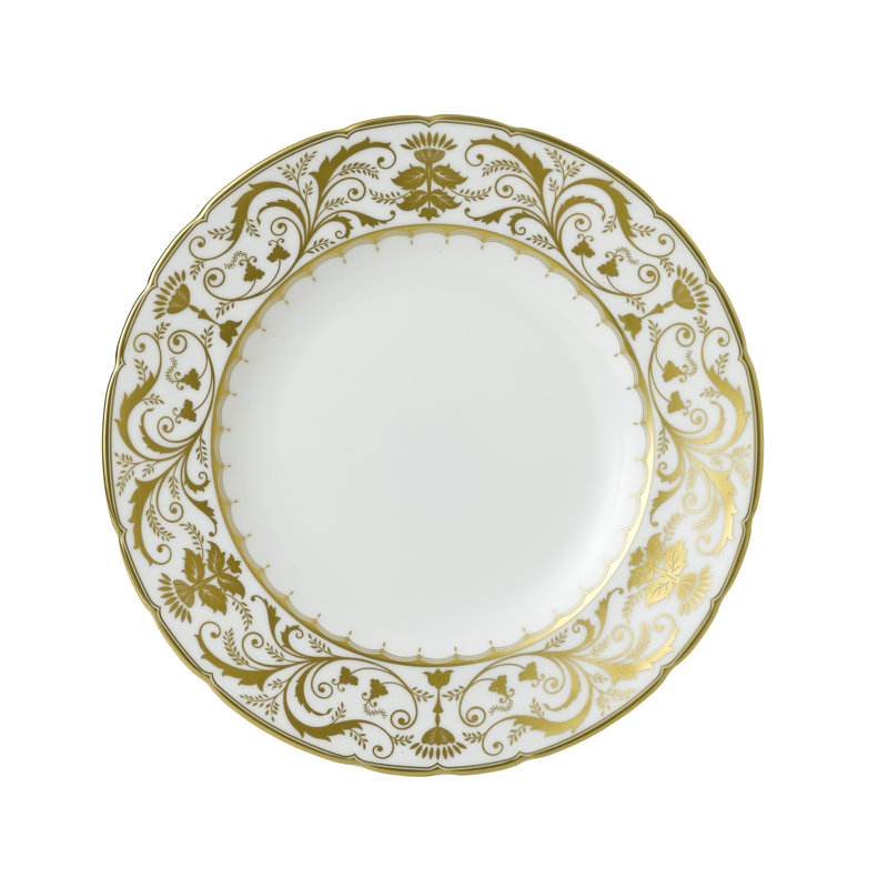 Darley Handmade Bone China Salad/Dessert Plate, White