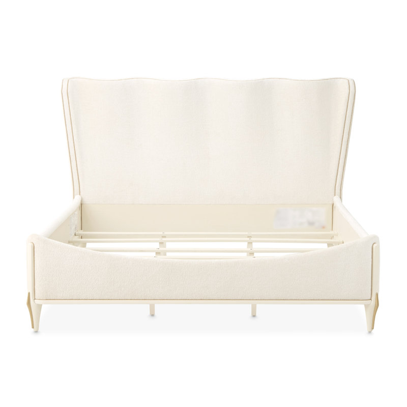 La Terrazza Panel Bed - Creamy Pearl, King