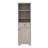Linen Cabinet, Two Interior  Shelves, Two Open Shelves, Single Door