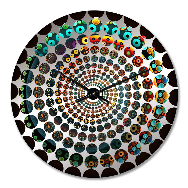 Savanah - Horloge murale géométrique abstraite, Médium