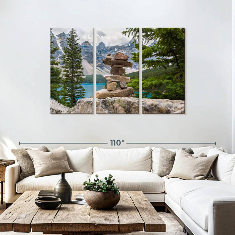 Alvord Inukshuk au parc national Banff, H 48 po x l 74 po