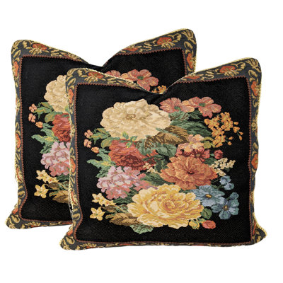 Cotton Blend Floral Pillowcase