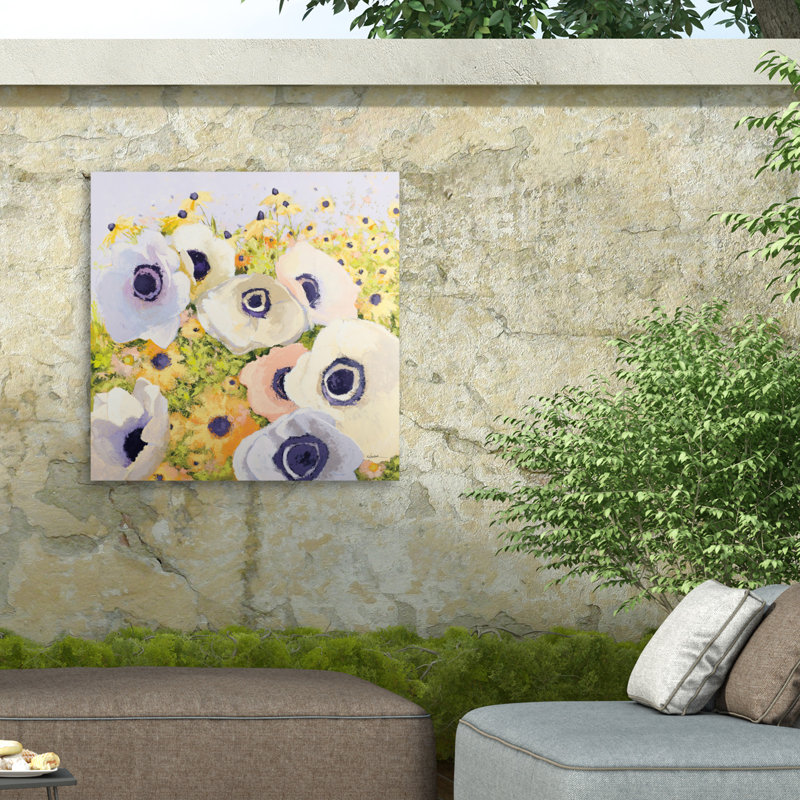 Shirley Novak Pastels Outdoor  Canvas, H 14 po x l 14 po