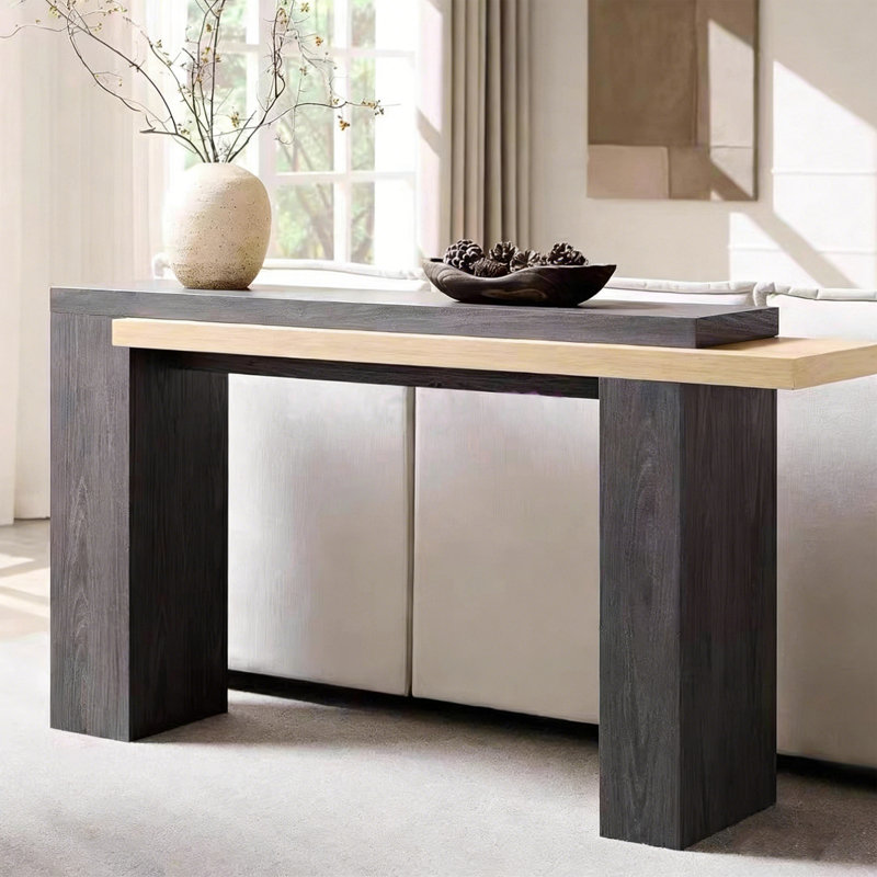 Console Retro Minimalist Art Design, H 33,46 po x l 70,87 po x P 13,78 po, Noir