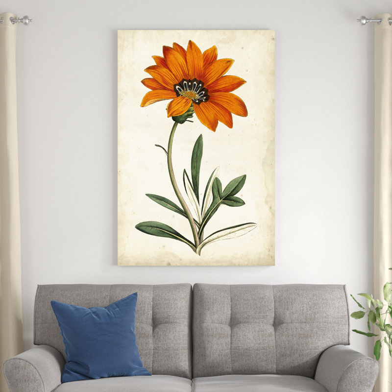 Tangerine floral I, H 48 po x l 32 po x P 1,25 po