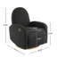 Fauteuil inclinable et pivotant 360 ° - noir-1562818480