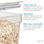 Bac de rangement moyen pour articles de grande capacité iDesign, The Fresh - L 5 po x l 8,1 po x H 6 po, bac transparent