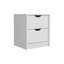 Table de chevet 2 tiroirs, table de bout, table d'appoint Basilea-22220298