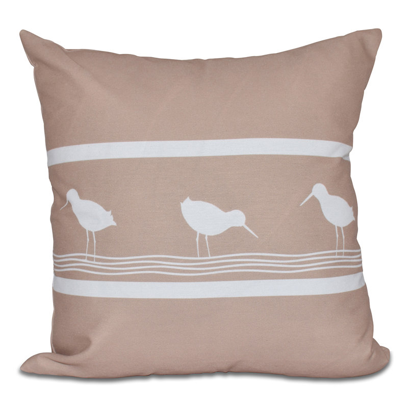 Nautical Nights Outdoor Square Pillow Cover & Insert, 20" x 20", Taupe