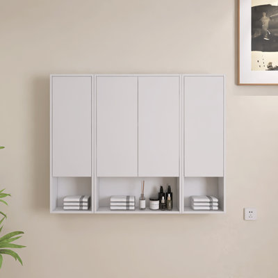 48"W Wall-Mounted Bathroom Cabinet
