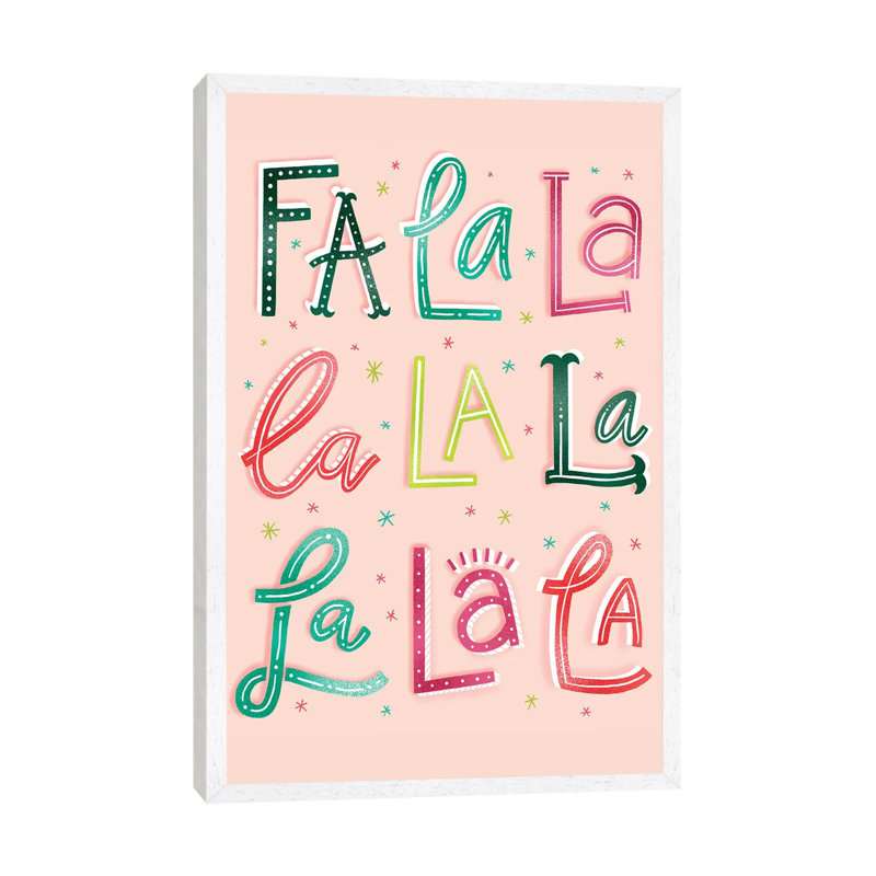 Merry+Bright I by Richelle Garn - Print on Canvas, 66.04 cm H x 45.72 cm W, White Framed