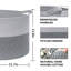 Bhargava Fabric Laundry Basket with Handles-2143569983
