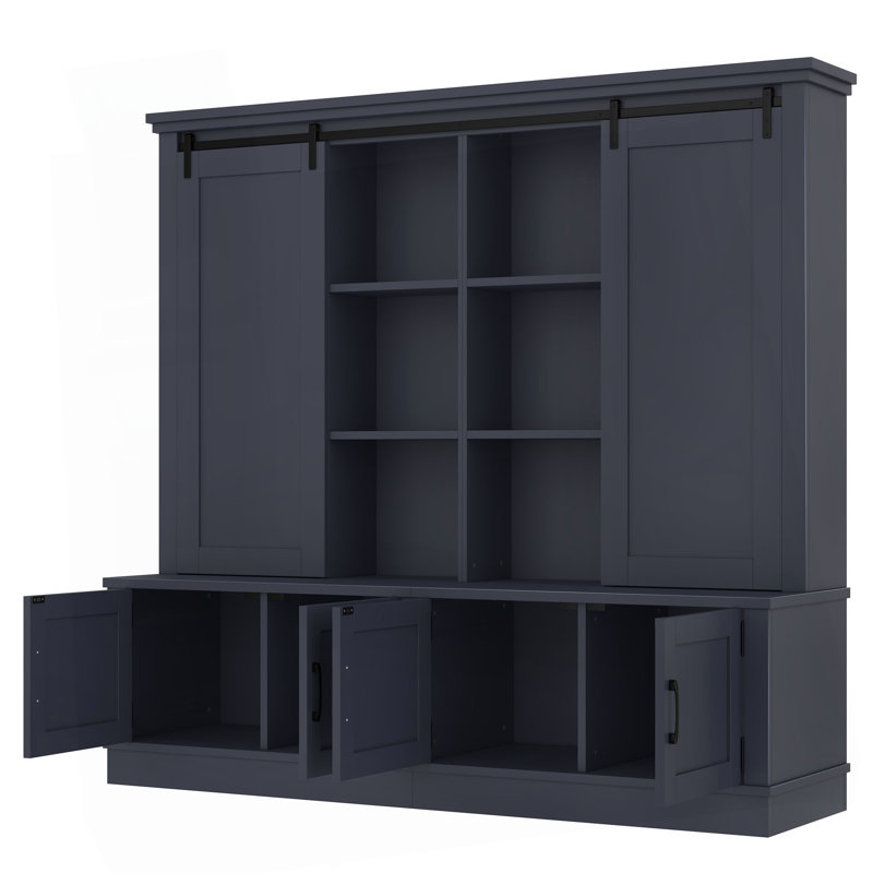 The Multifunctional Entryway Cabinet Features Sliding Rails For Ample Storage Space, Cleverly Combining A Storage Unit With A Tree-Shaped Entryway Design. Ideal For Living Rooms And Hallways