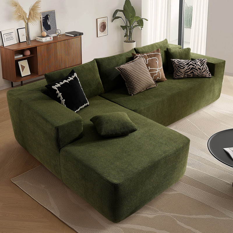 Canapé modulaire à 2 pièces avec rembourrage Co² Boneless, aucun assemblage requis, Face à la gauche