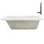 Baignoire de trempage en acrylique 66 po x 34 po, drain inclus-97545276