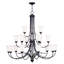 Lustre à niveaux unique et remarquable à 18 lumières Bullis-1555892084