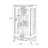 Blue+White+Nut-brown Solid Wood+Glass Display Cases