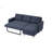 Upholstered Fabric Sleeper Sectional Sofa With Chaise-1719476357-1719476411