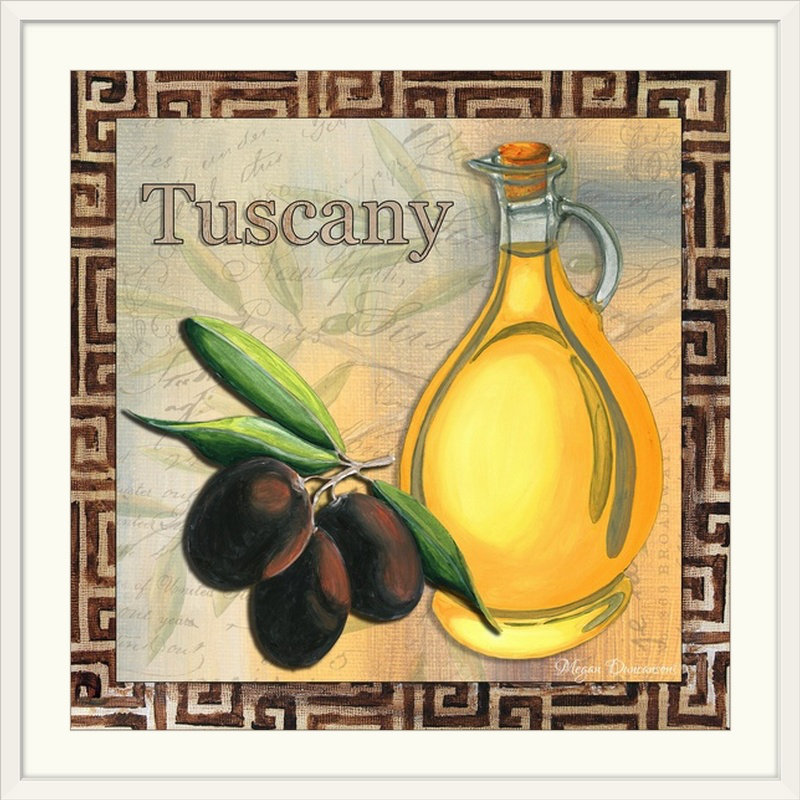 «Yucca Valley Olive Oil» par Megan Duncanson, impression, Cadre blanc, H 28 x l 28 po x P 1 po