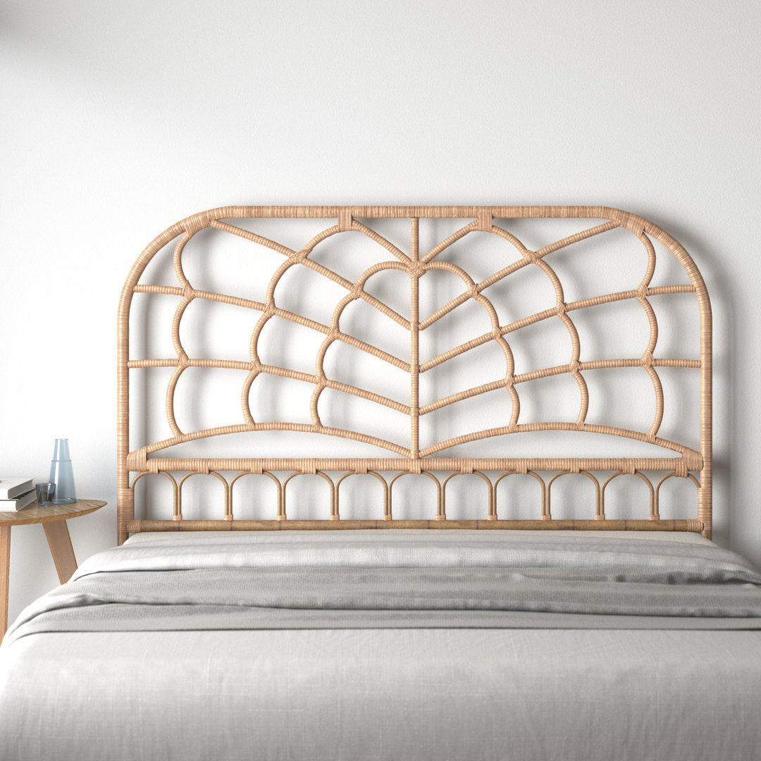 Zumbrota Rattan Headboard with Fountain Design Trent Austin Design® 