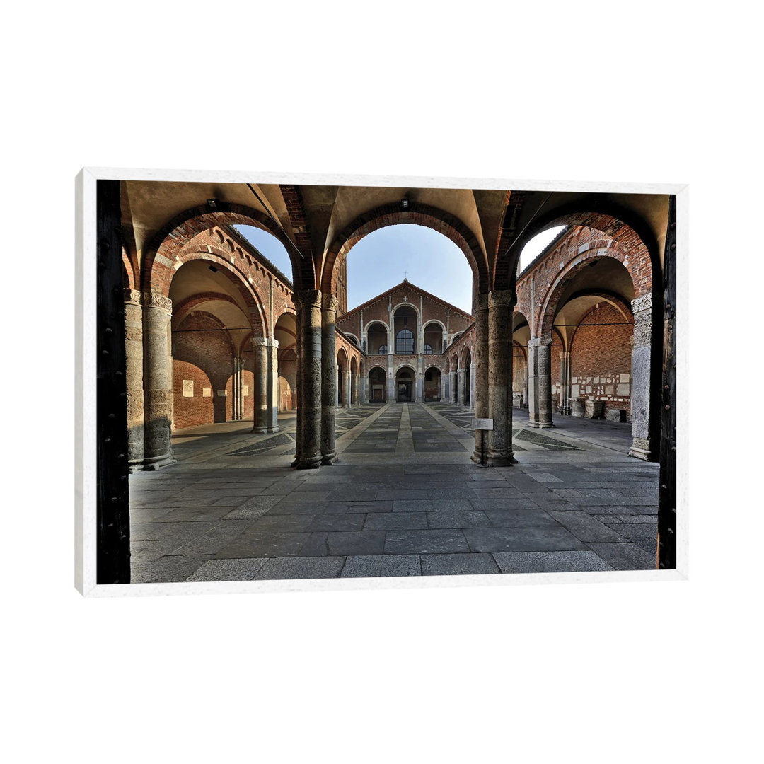 Basilica Di Sant'Ambrogio In Milan, Italy II Romanic Style by Alessandro Della Torre - Gallery-Wrapped Canvas Giclée on ...