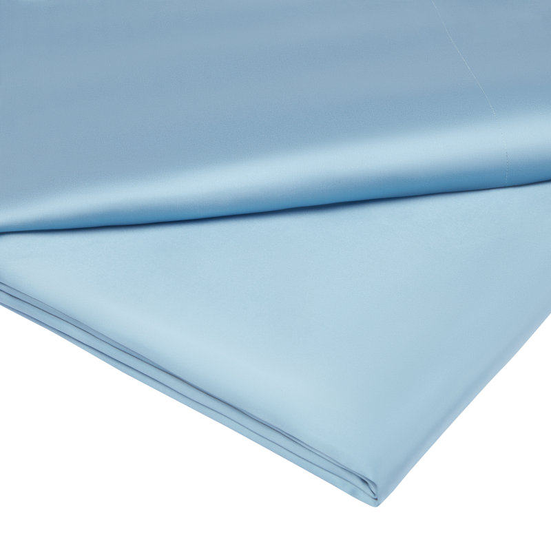 Summerhill Blue Silk Flat Sheet