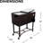 Permasteel 80-Qt Hand-Woven Wicker Outdoor Cooler