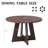 5 Piece 47'' Round Dining Table Set for 4, Farmhouse Kitchen Table with 4 Velvet/Corduroy Modern Dinning Room Chairs for Home, Apartment-1973791292-1973791290-1973791295